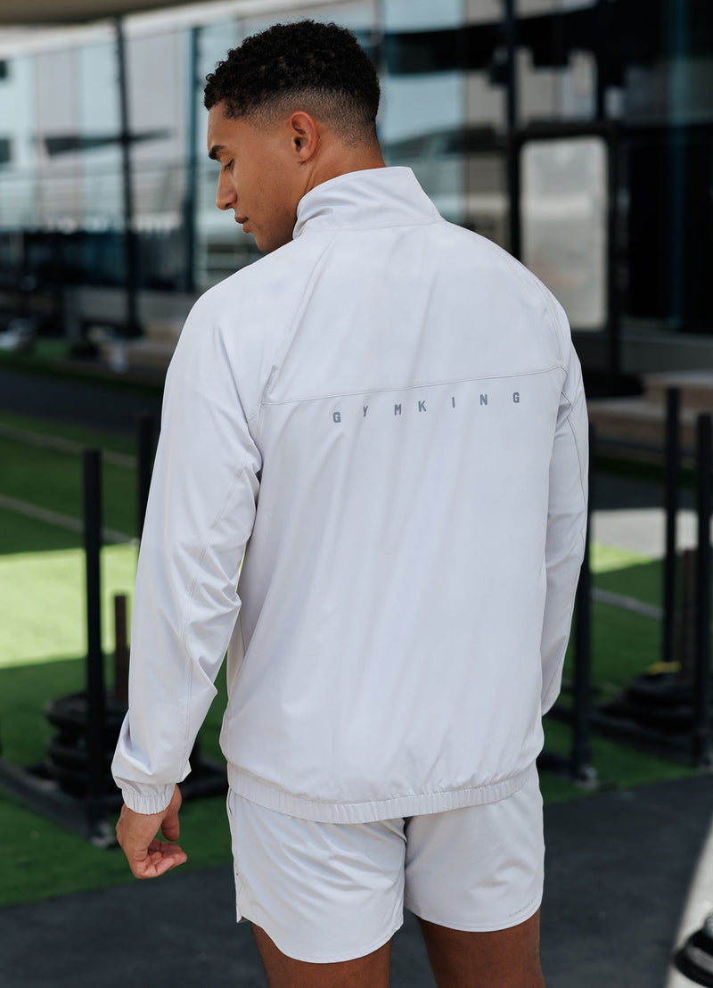 Gym King Purpose Tracksuit Top - Light Grey