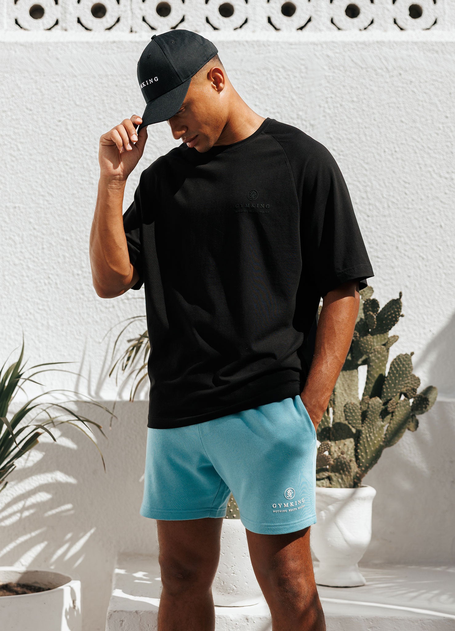 Gym King Focus Relaxed Fit Tee - Black