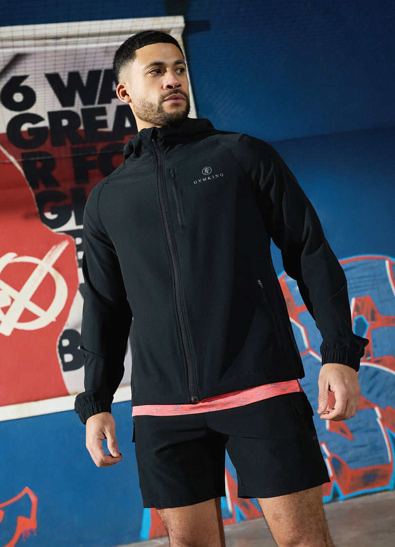 Gym King Pro Woven Hood - Black