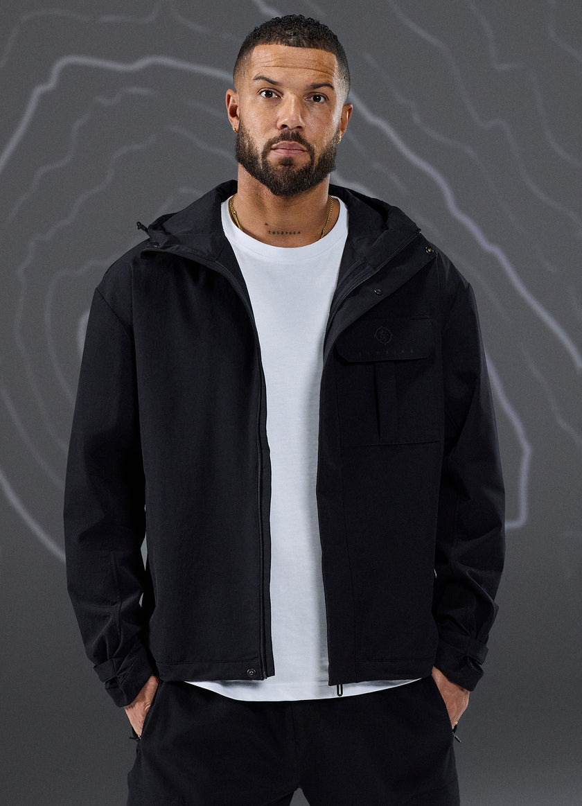 Gym King Rebellion Darkside Full Zip Track Top - Black