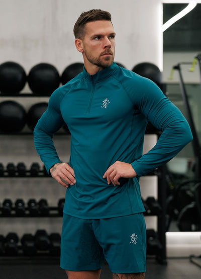 Gym King Energy 1/4 Zip Funnel - Deep Pine