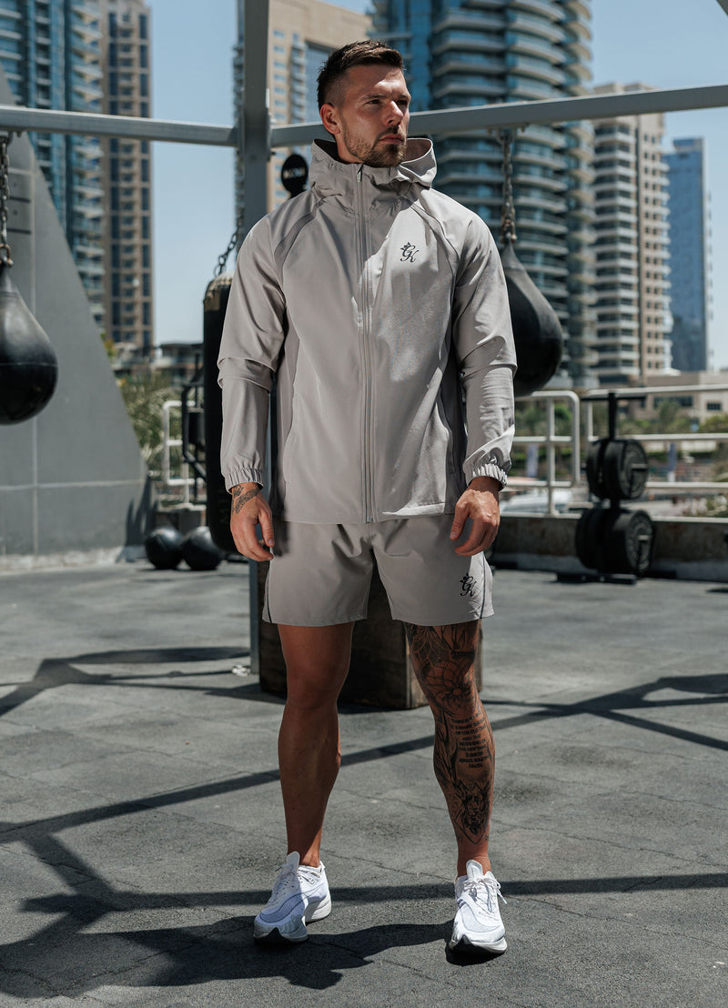 Gym King Flex 2.0 Woven Hood - Storm Grey/Taupe