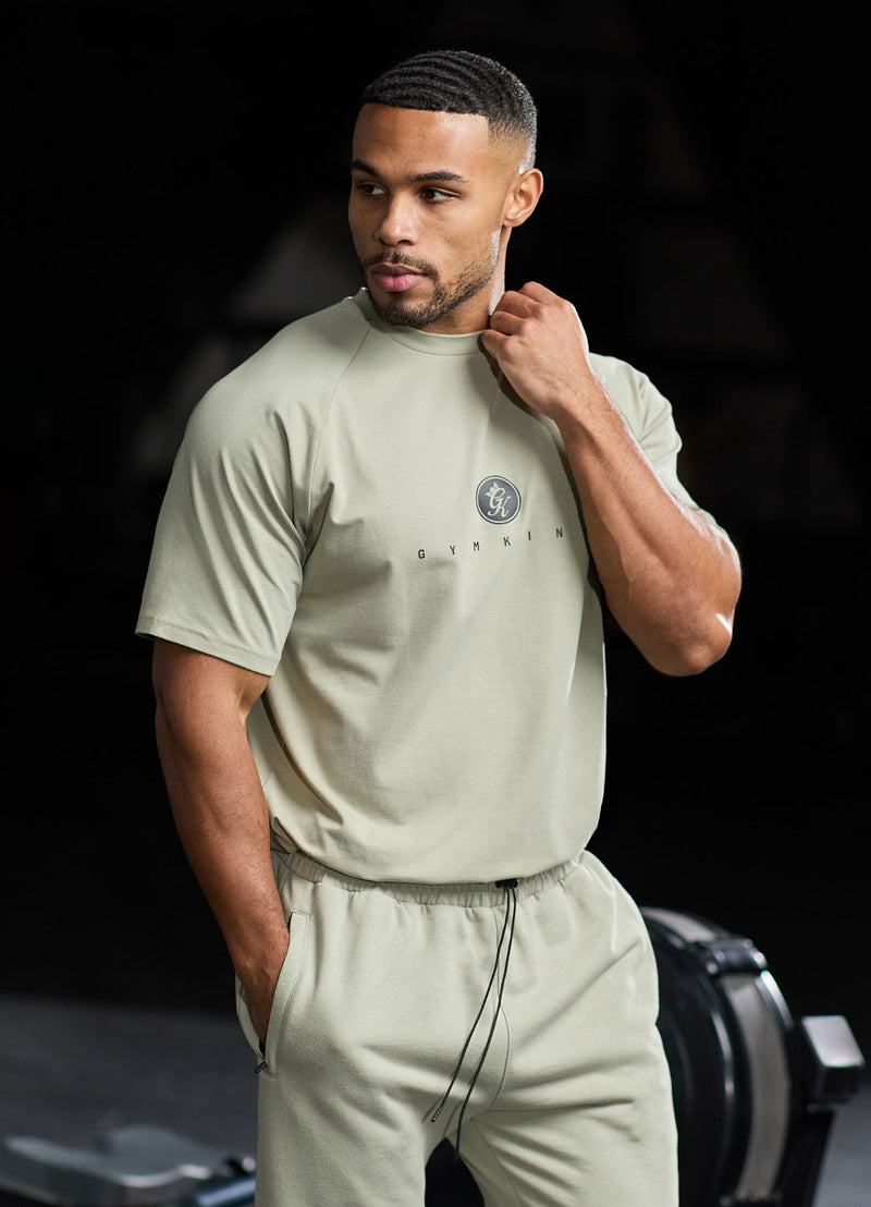 Gym King Rebellion Pro Tee - Light Khaki