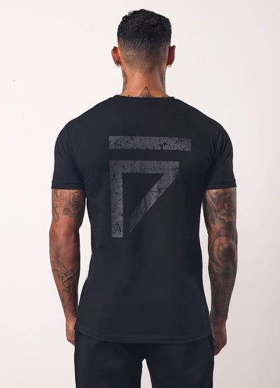 Gym King Fight Division Tee - Black/Black