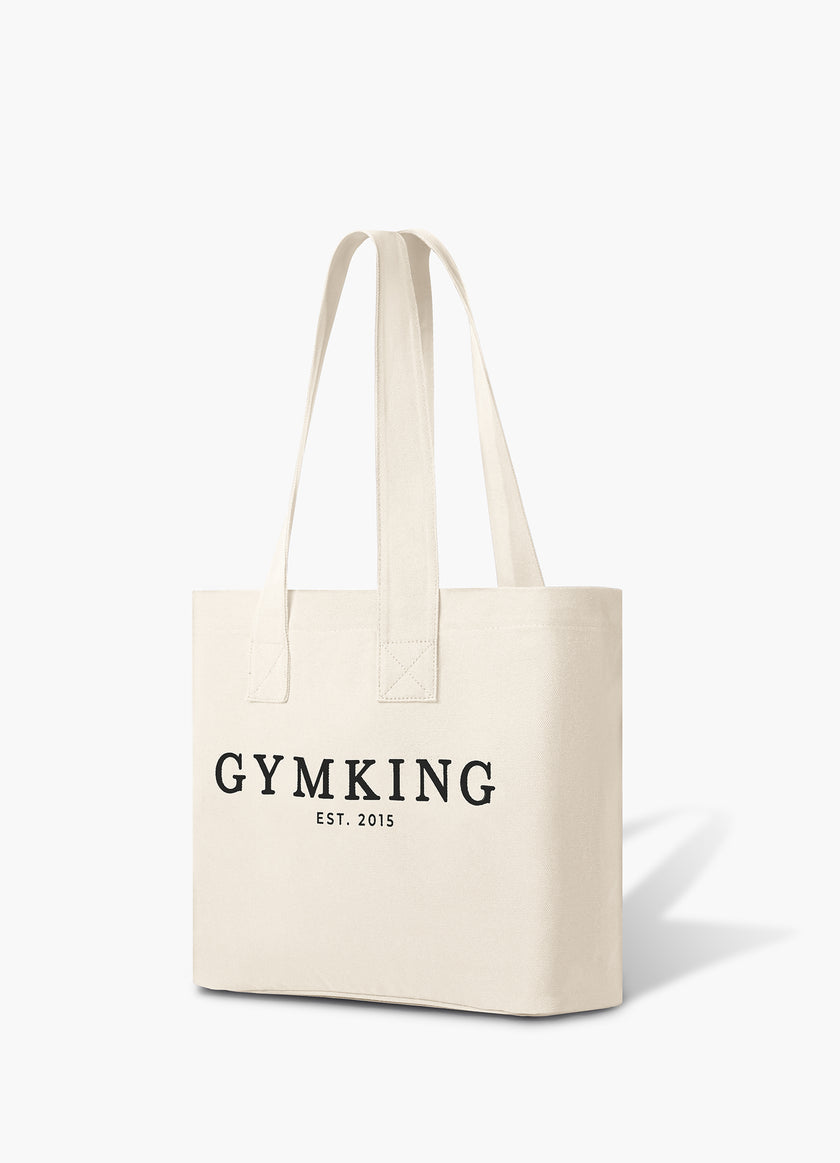 Gym King Established Tote Bag - Light Beige