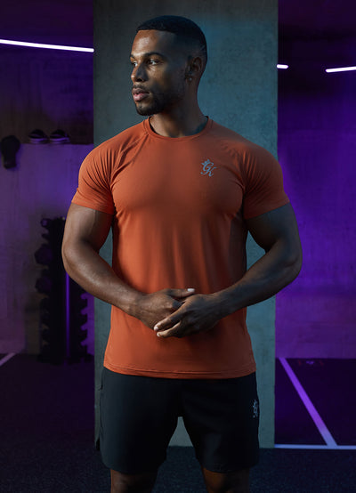 Gym King Energy Tee - Rust