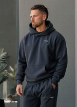 Gym King Established Relaxed Fit Tracksuit - Pewter/White