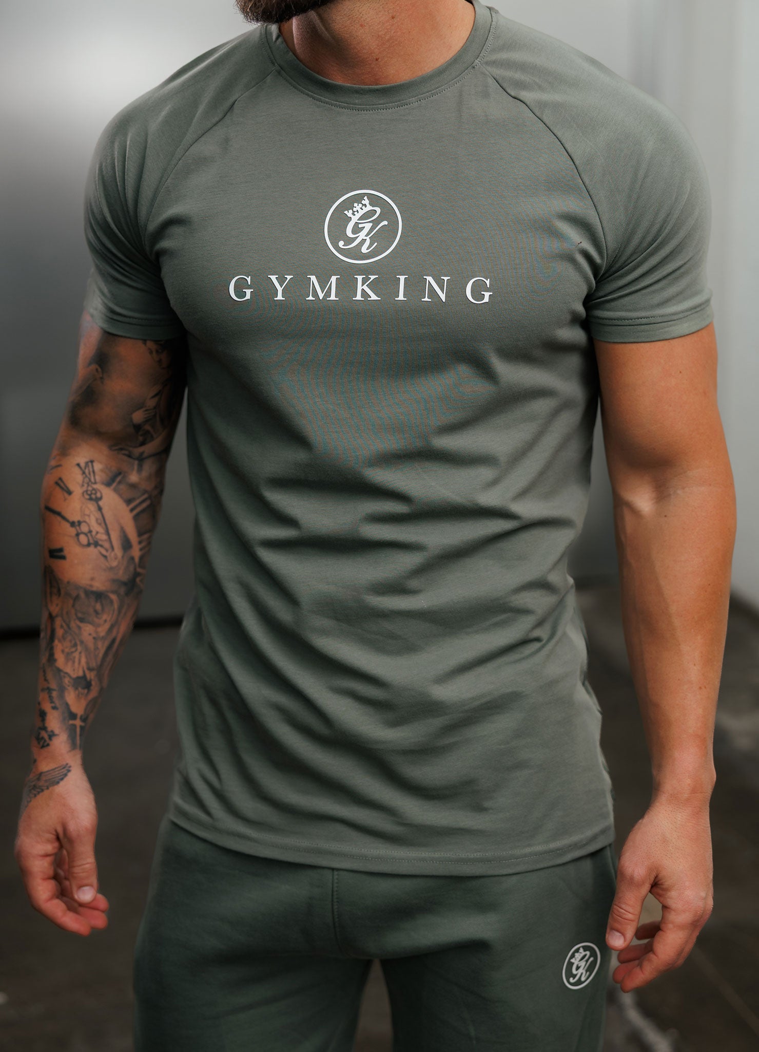 Gym King Pro Tee - Sage Grey