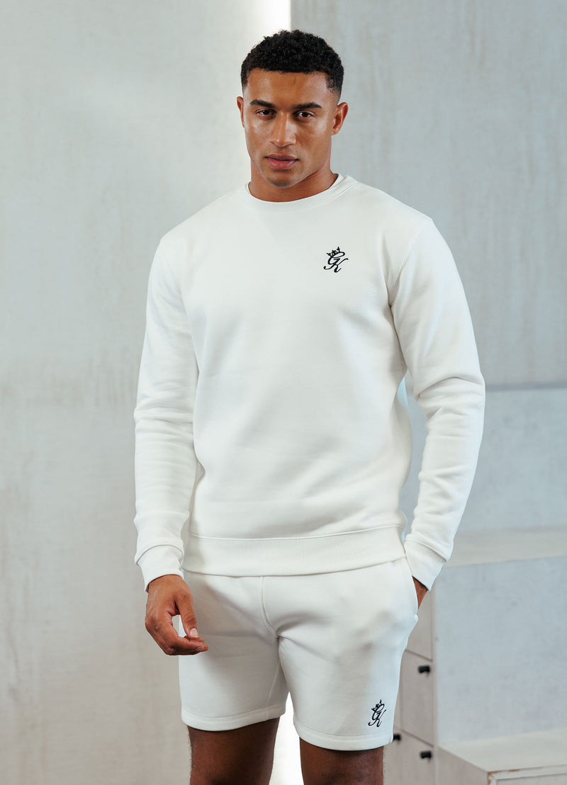 Gym King Fundamental Fleece Crew - Cream