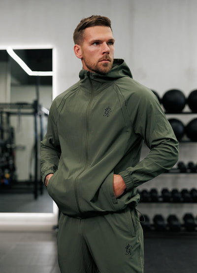 Gym King Flex 2.0 Full Zip Hood - Green