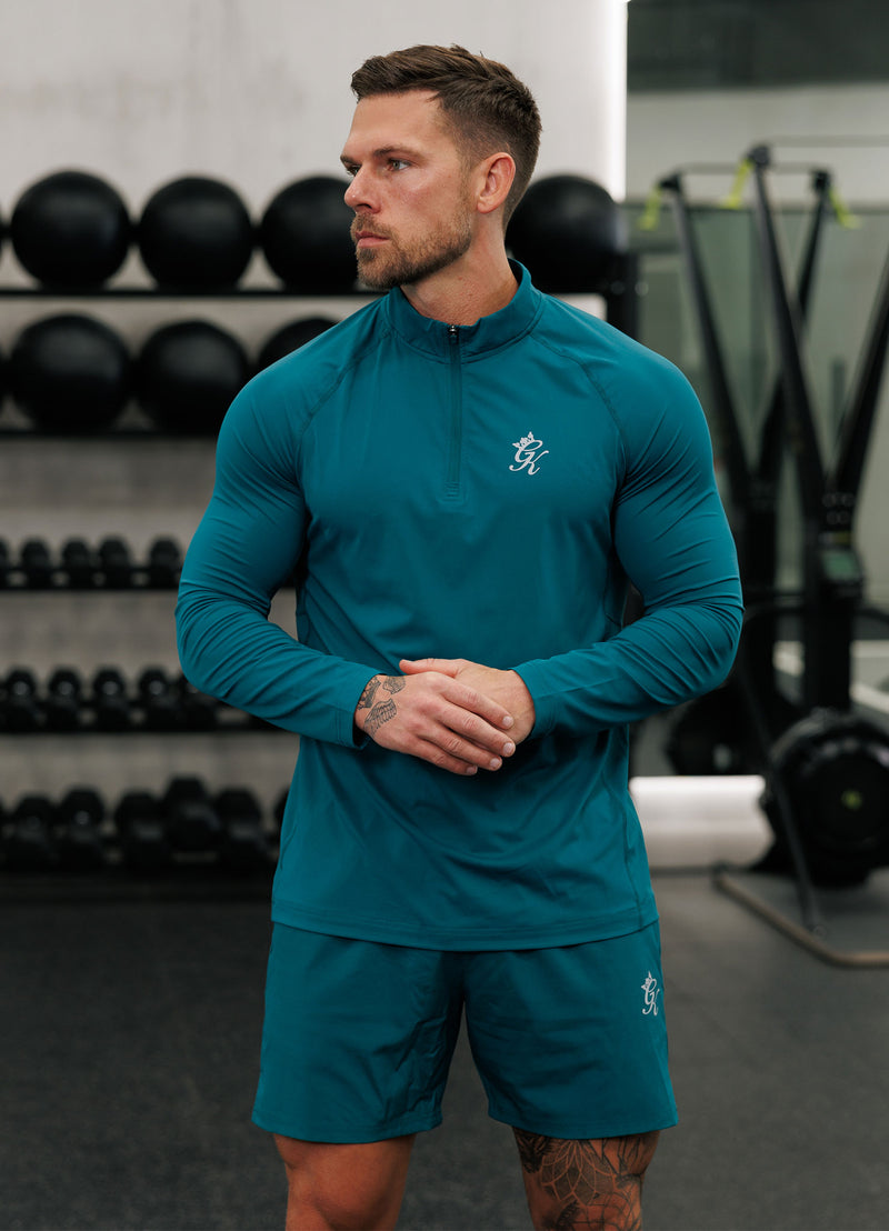 Gym King Energy 1/4 Zip Funnel - Deep Pine