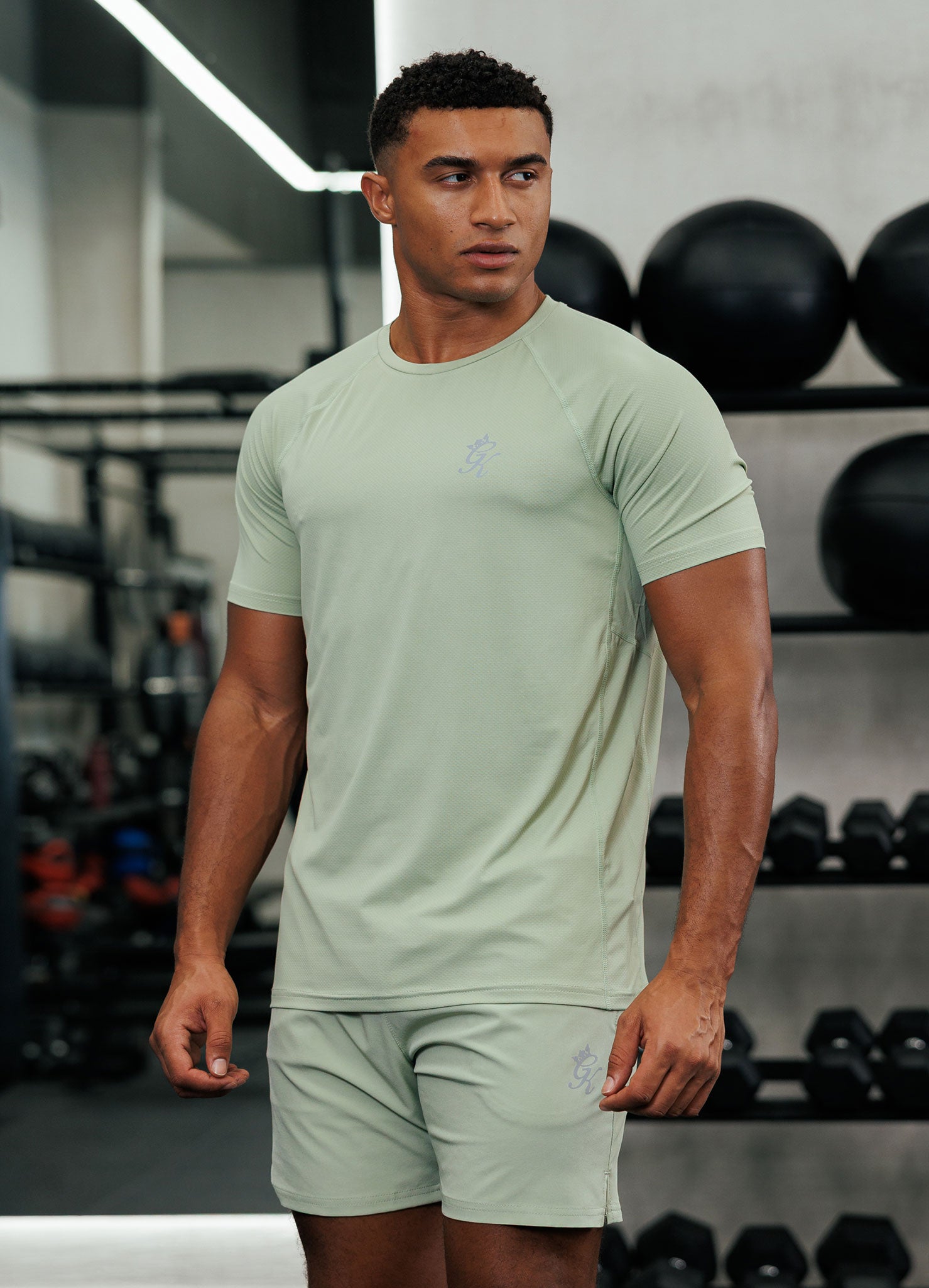 Gym King Energy Tee - Washed Sage