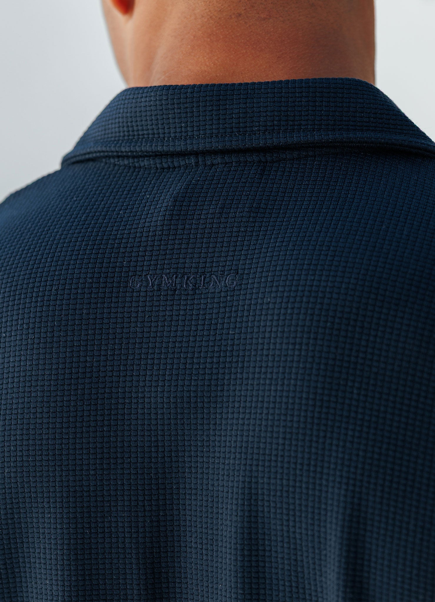 Gym King Signature Waffle Shirt - Navy