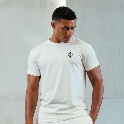 Gym King Fundamental Jersey Tee - Cream