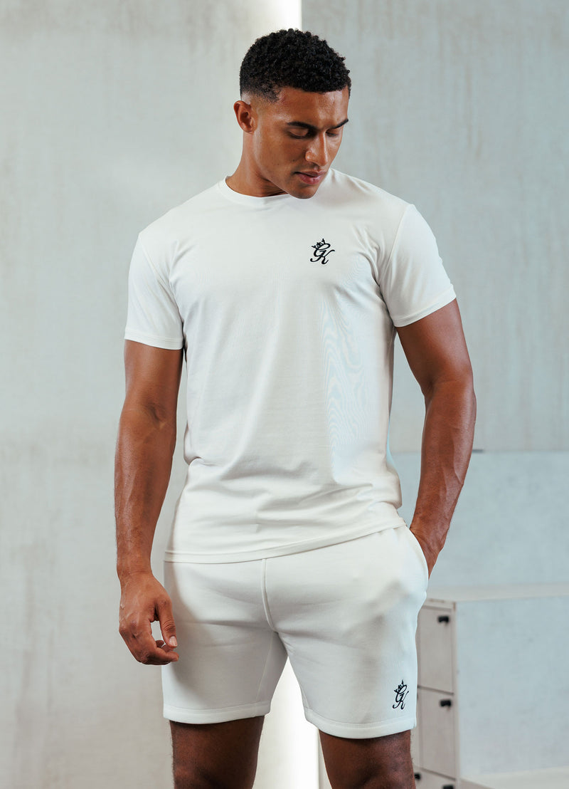 Gym King Fundamental Jersey Tee - Cream