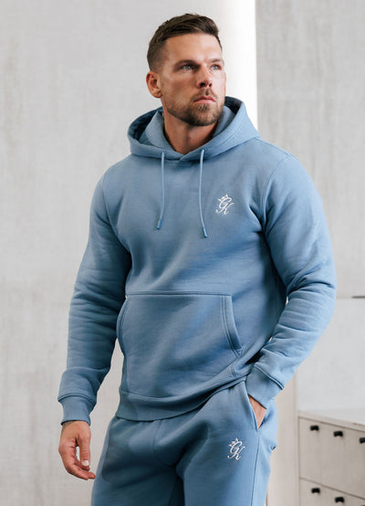 Gym King Fundamental Fleece Hood - Blue Shadow