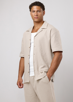 Gym King Signature Waffle Shirt - Light Stone thumbnail