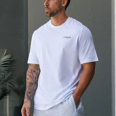 Gym King Established Regular Fit Tee - White