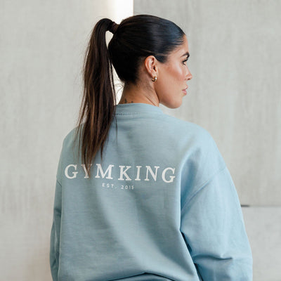 Gym King Established Crew - Stone Blue