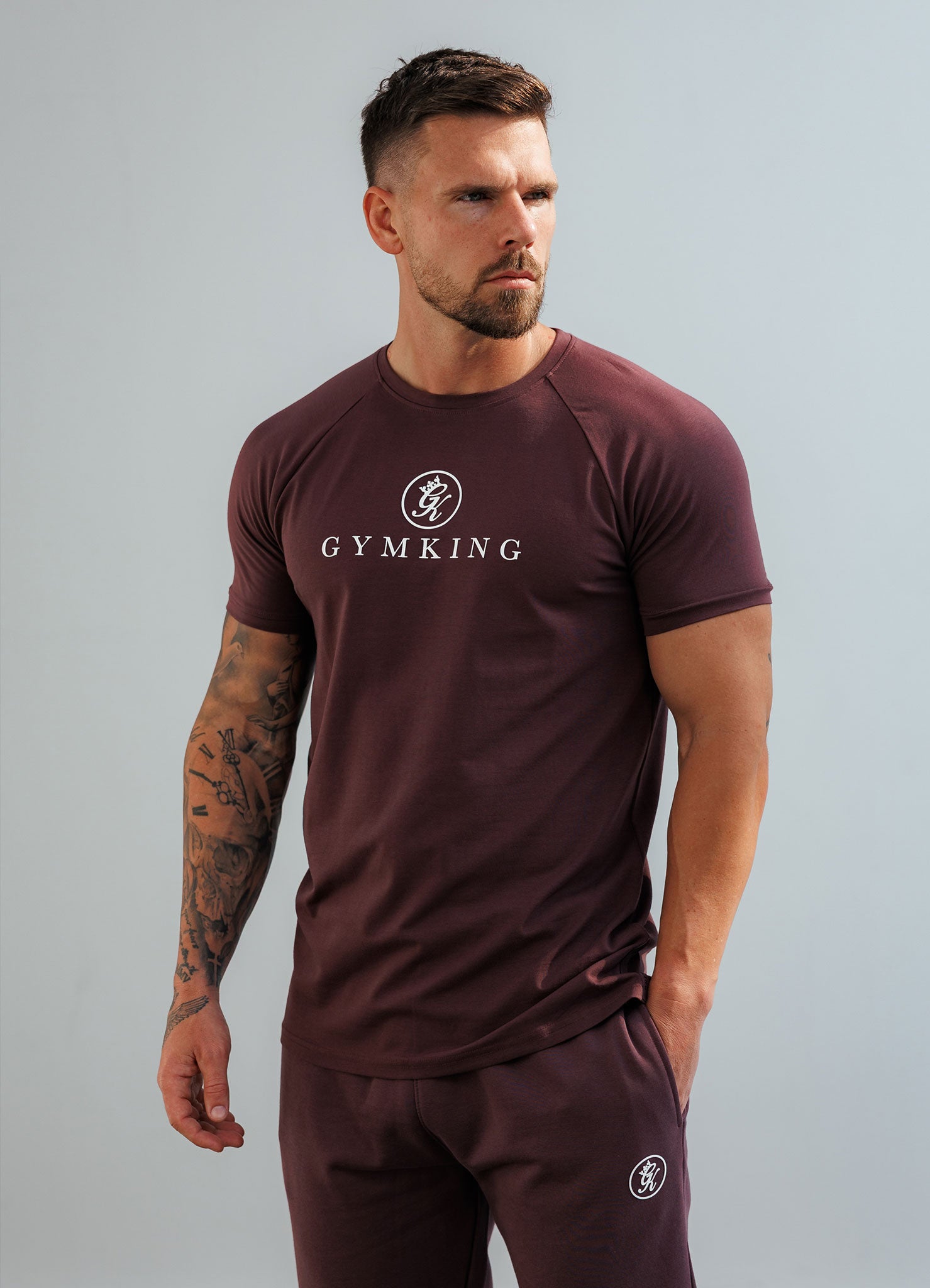 Gym King Pro Tee - Deep Plum