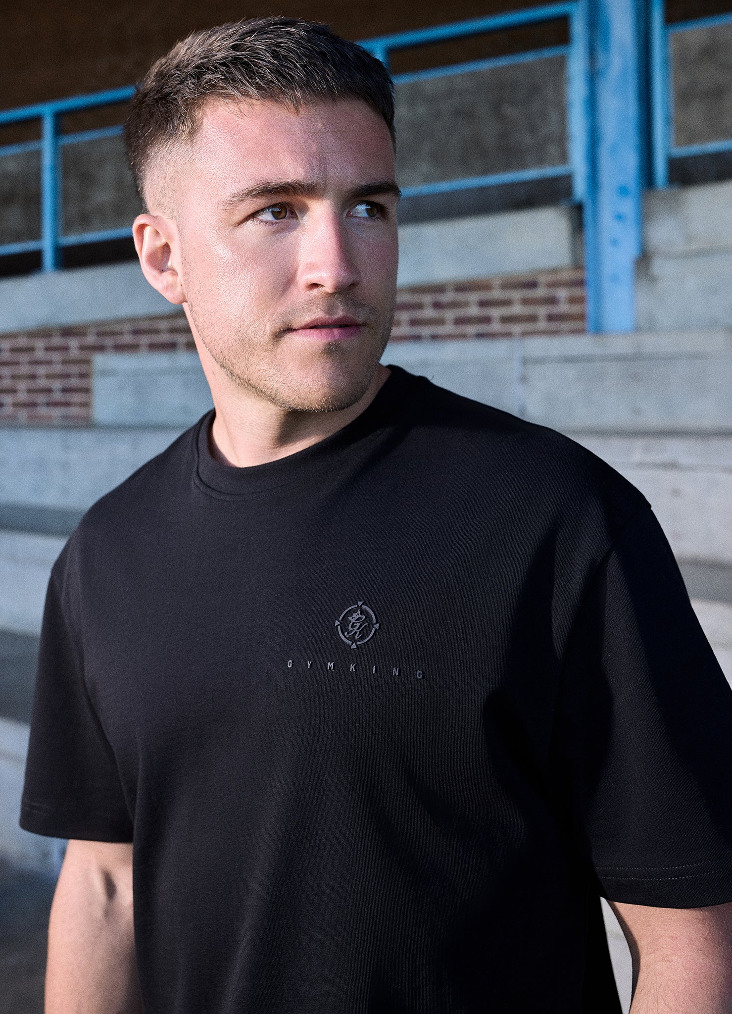 Gym King Rebellion Oblivion Jersey Tee - Black