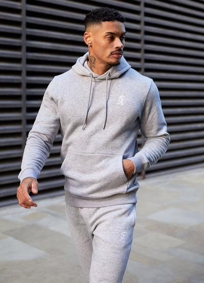 Gym King Fundamental Fleece Hood - Grey Marl