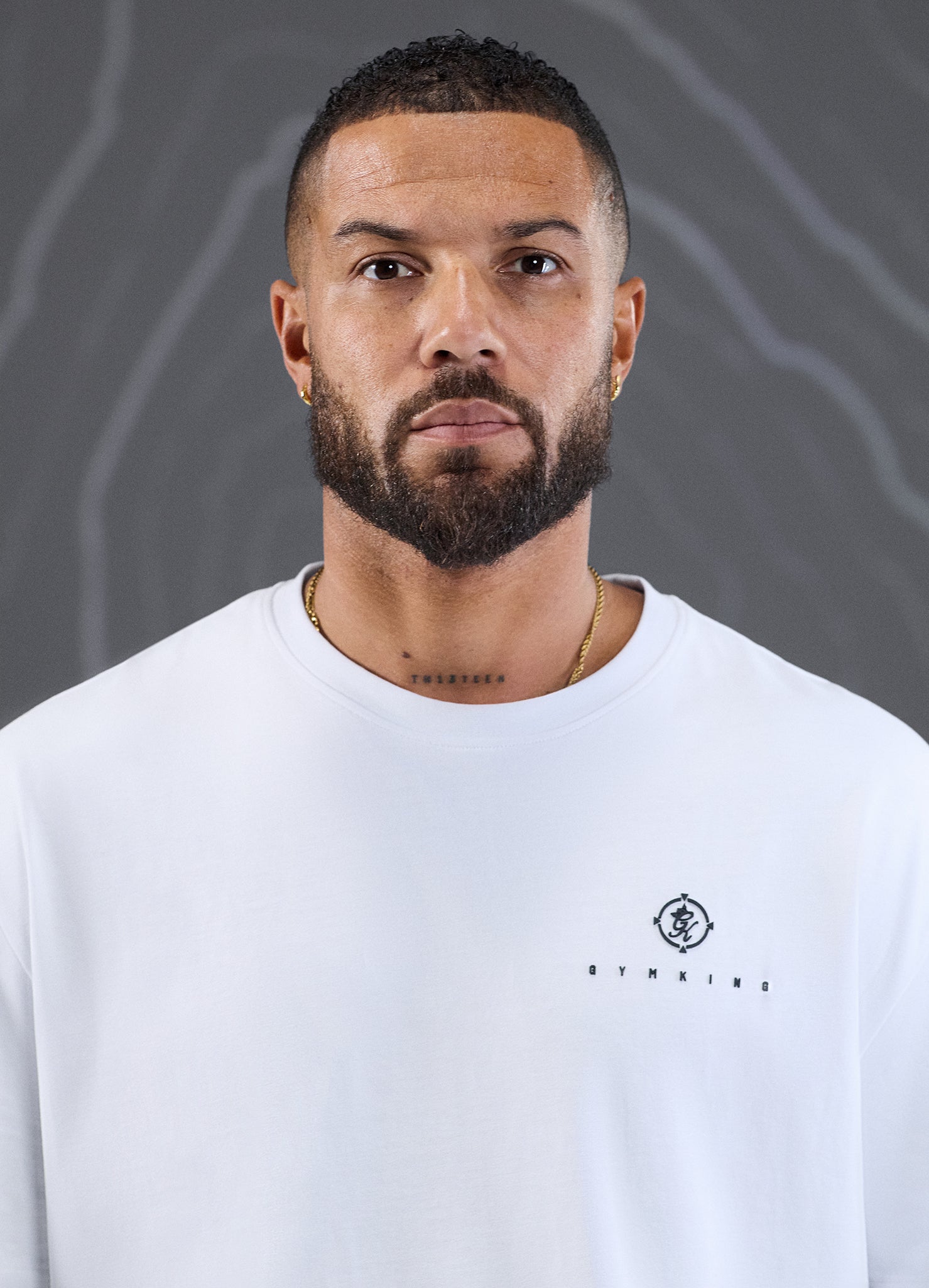 Gym King Rebellion Oblivion Jersey Tee - White