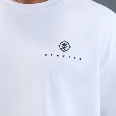 Gym King Rebellion Oblivion Jersey T-Shirt - White