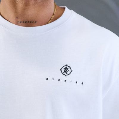 Gym King Rebellion Oblivion Jersey T-Shirt - White