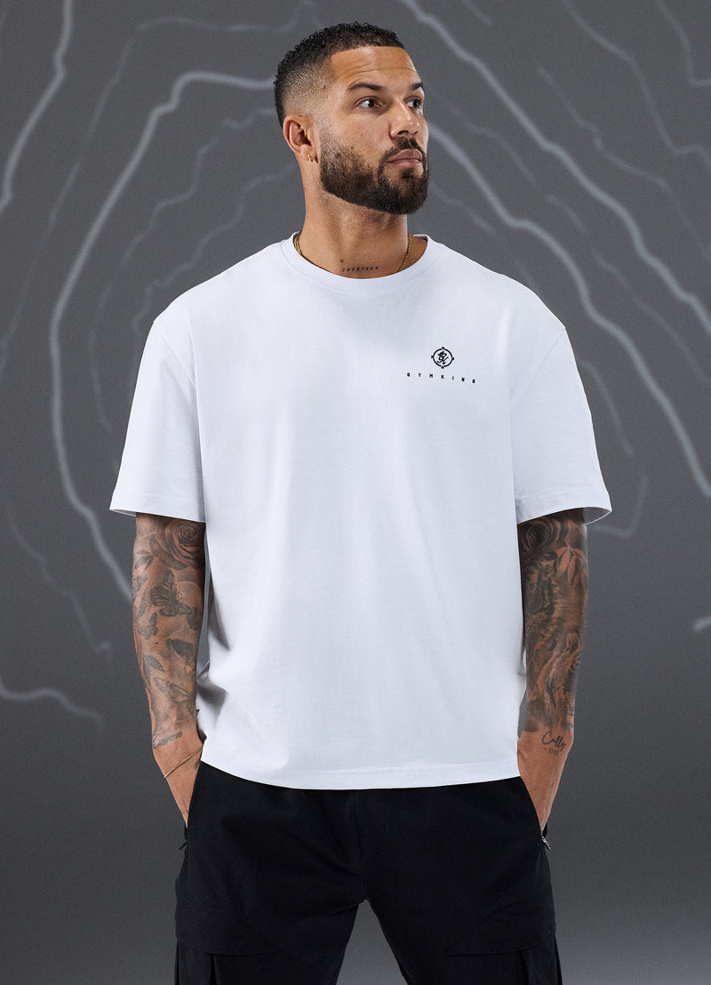 Gym King Rebellion Oblivion Jersey Tee - White