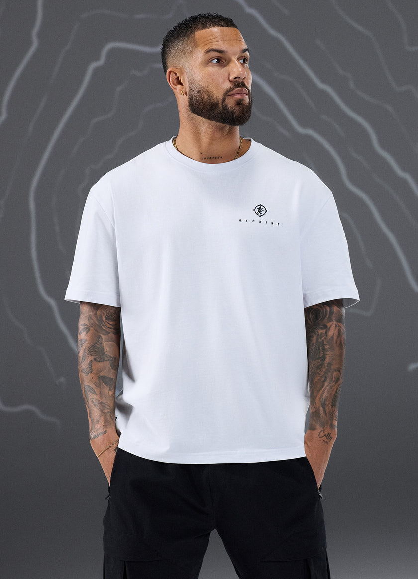 Gym King Rebellion Oblivion Jersey Tee - White