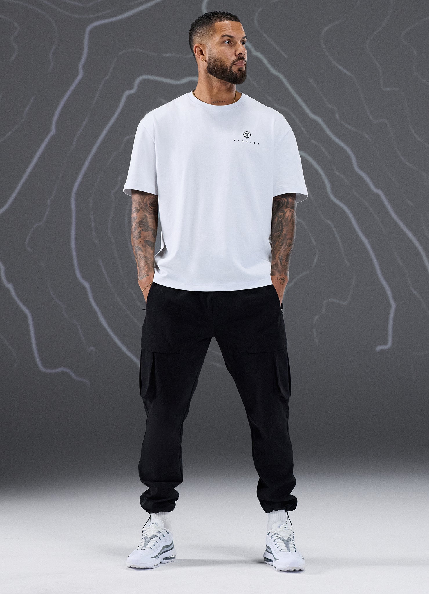 Gym King Rebellion Oblivion Jersey Tee - White