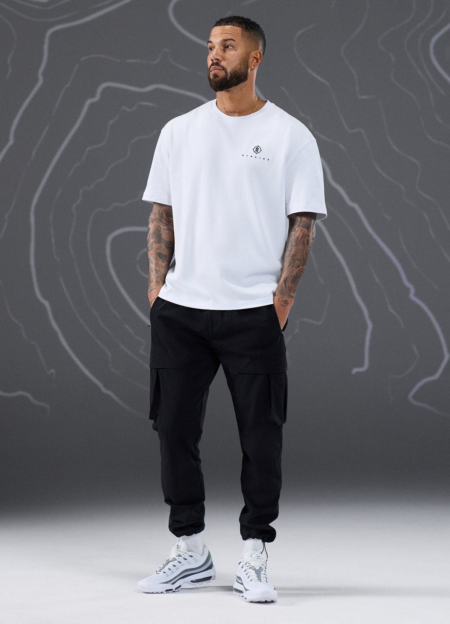 Gym King Rebellion Oblivion Jersey Tee - White
