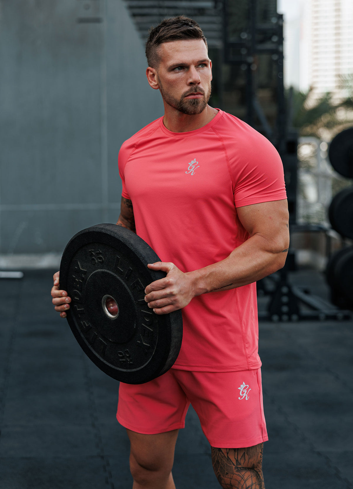 Gym King Energy T-Shirt - Coral