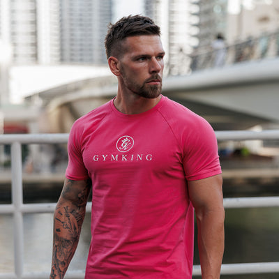 Gym King Pro Jersey Tee - Pink