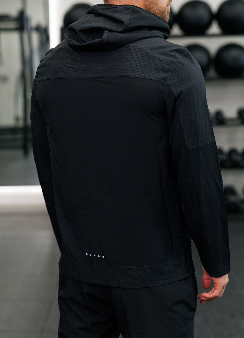 Gym King Hex Hood - Black/Fossil Grey