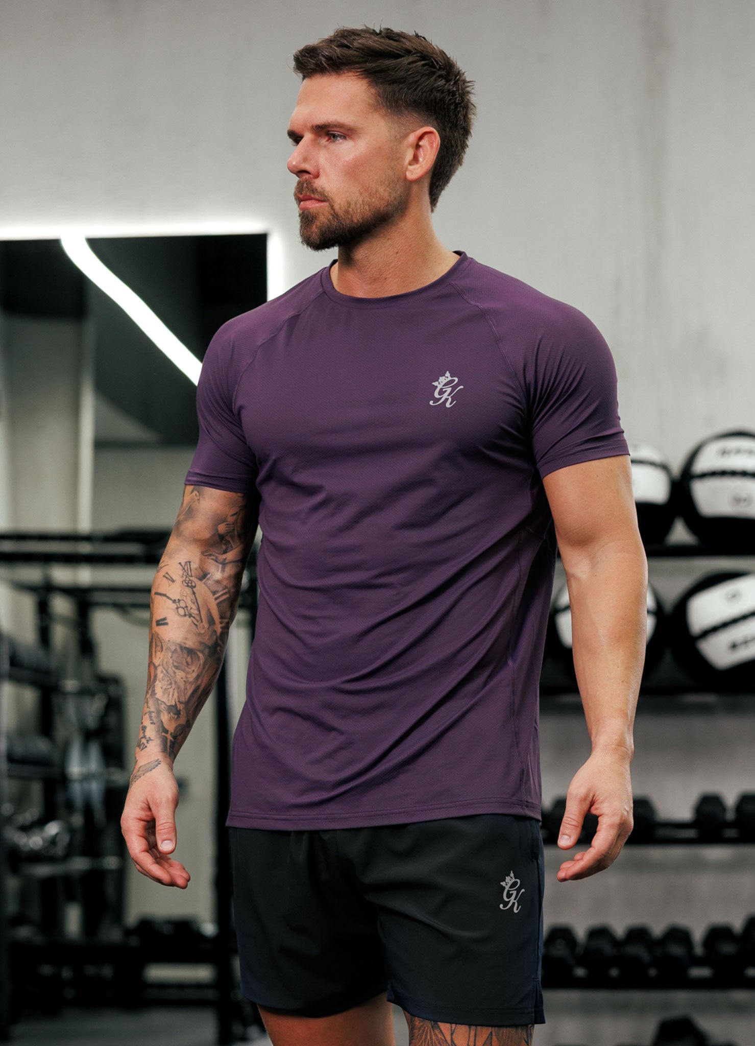 Gym King Energy Tee - Deep Purple