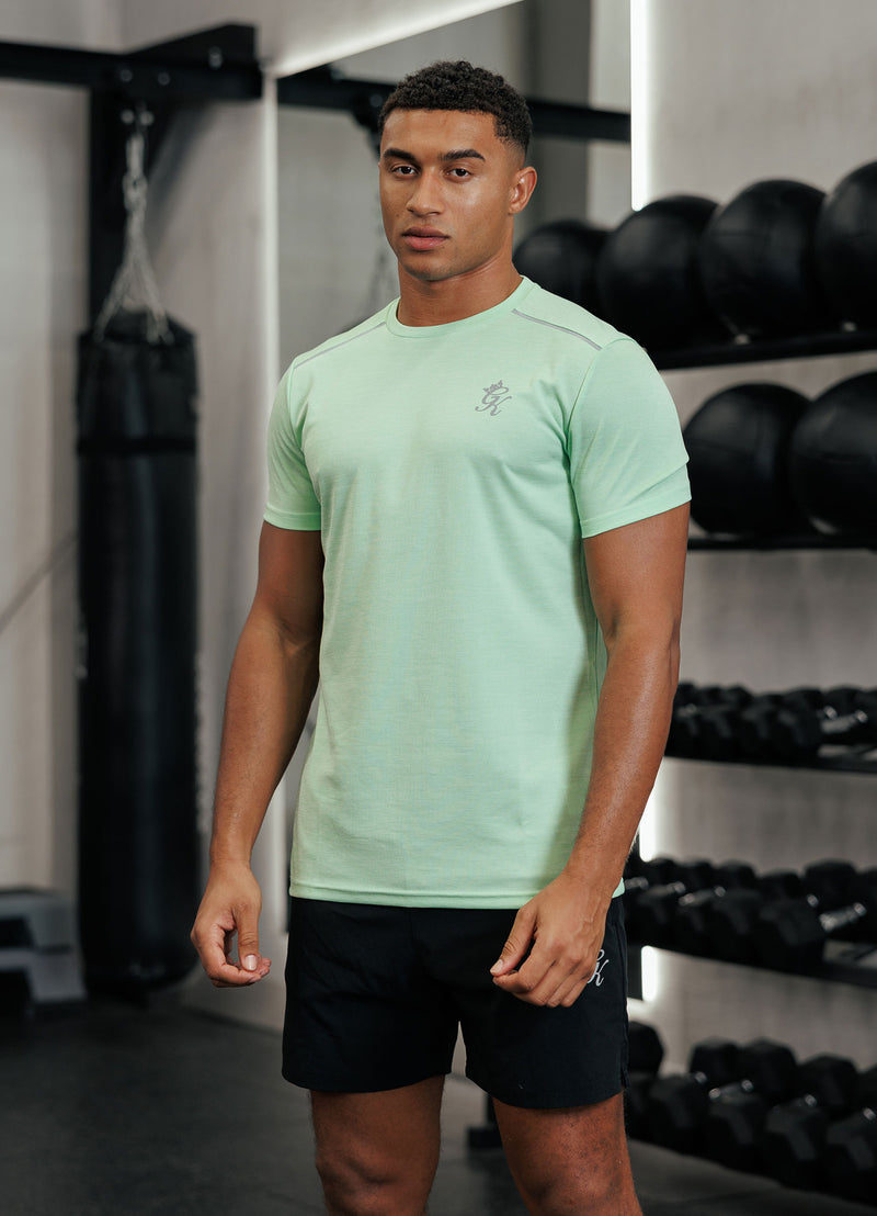Gym King Element Tee - Matcha Green Marl