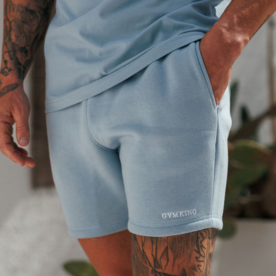 Gym King Fundamental Linear Short - Powder Blue