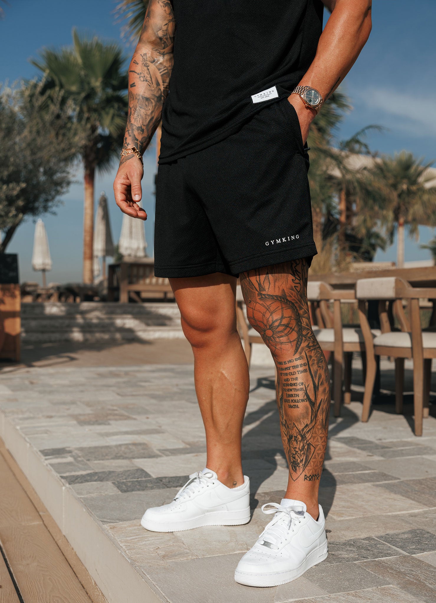 Gym King Brooklyn Mesh Short - Black