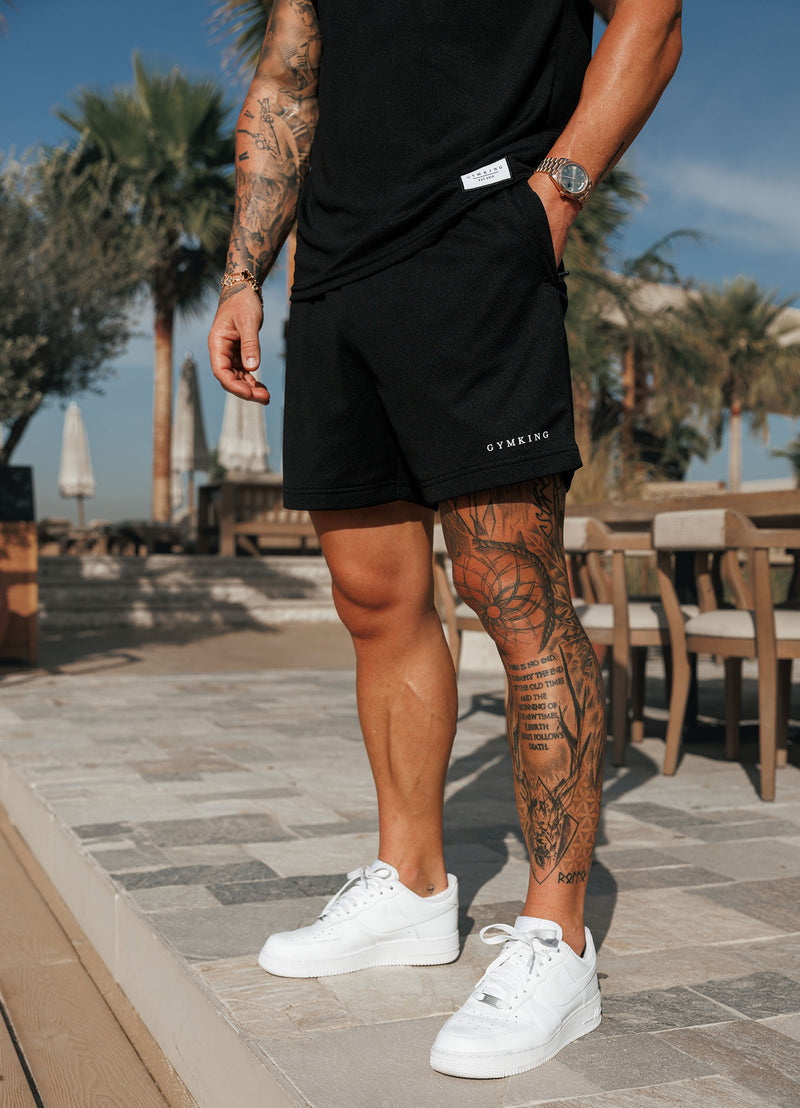 Gym King Brooklyn Mesh Short - Black
