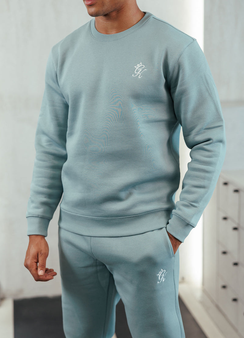 Gym King Fundamental Fleece Crew - Smoke