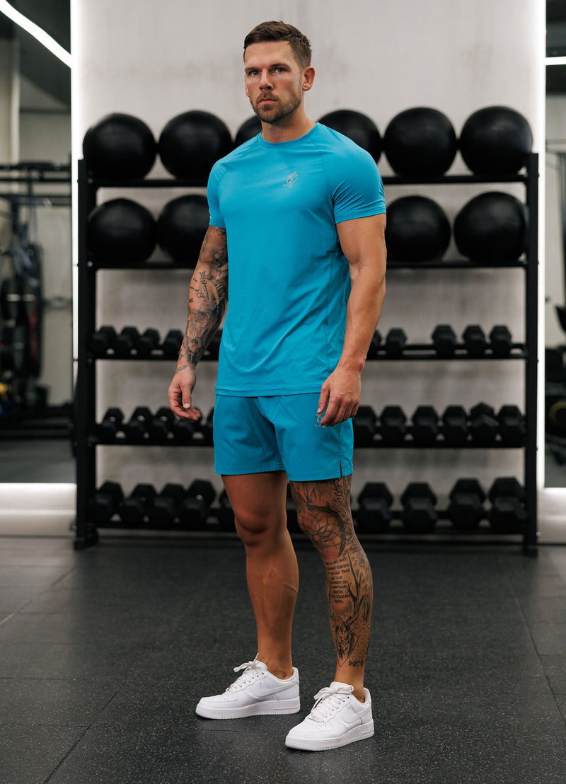 Gym King Energy Tee - Ocean Teal