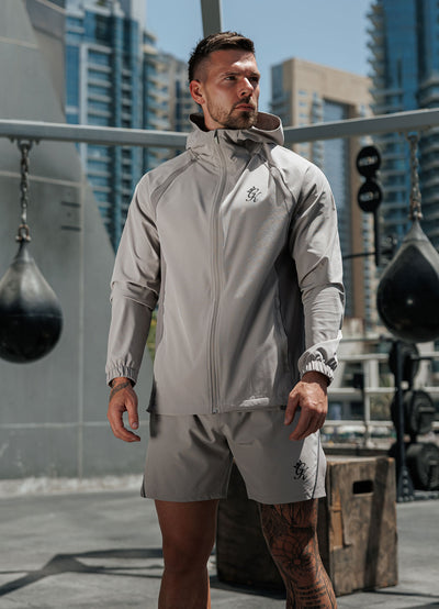 Gym King Flex 2.0 Woven Hood - Storm Grey/Taupe