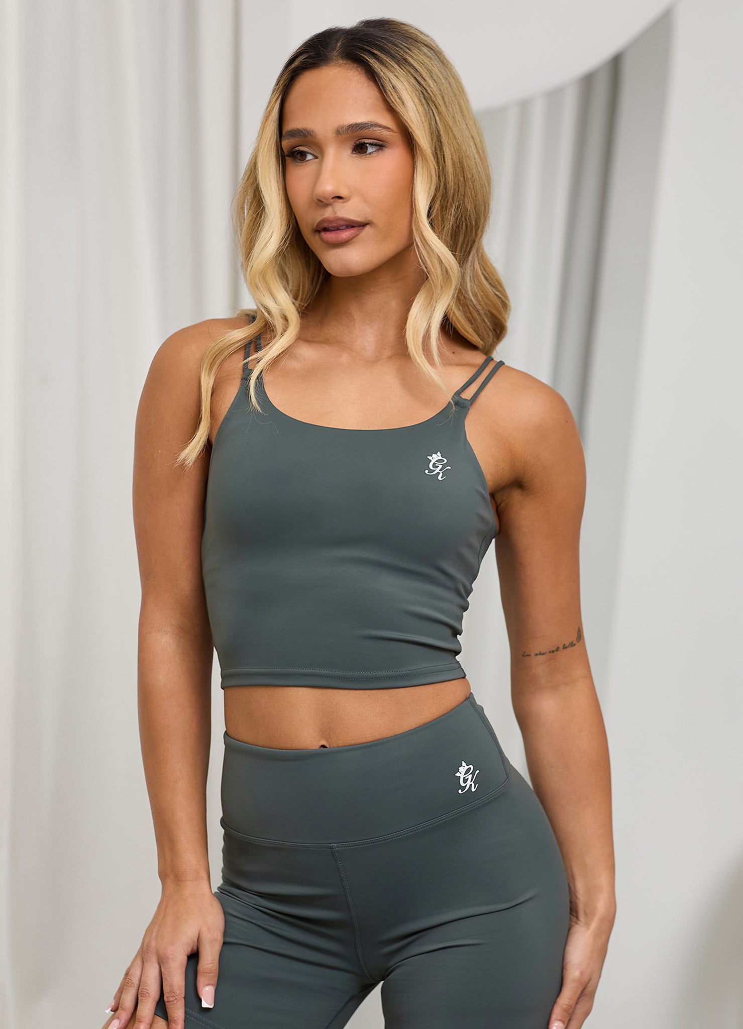 Gym King 365 Legging - Green Smoke