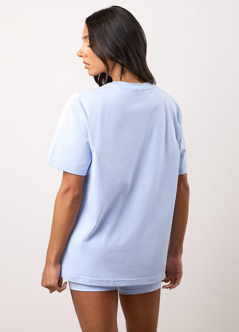 Gym King 365 Boyfriend Jersey Tee - Hydrangea Blue