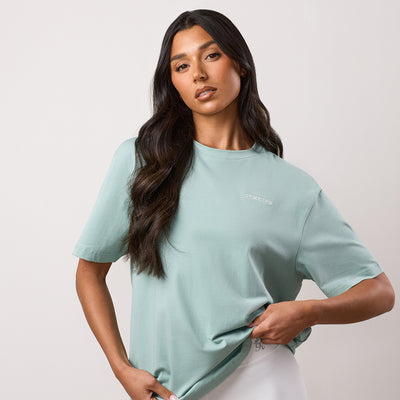 Gym King 365 Boyfriend Jersey T-Shirt - Green Mist