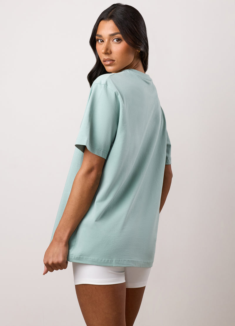 Gym King 365 Boyfriend Jersey Tee - Green Mist