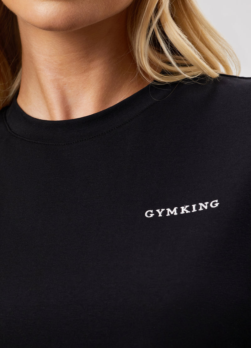 Gym King 365 Boyfriend Jersey Tee - Black