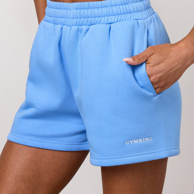 Gym King 365 Fleece Short - Blue Cotton